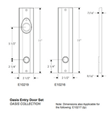 Rocky Mountain Oasis Entry Set 2 1/2″ x 11″ (5 1/2″ c-to-c)