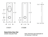 Rocky Mountain Oasis Entry Set 2 1/2″ x 8 1/2″