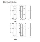 Rocky Mountain Ellis Multi-Point Entry Set – 1 3/4″ x 11″