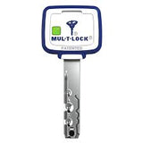 Key Blank w/Nylon Head-MTL™800-Blue/White