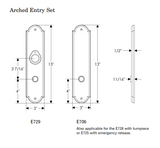 Rocky Mountain Arched Entry Set 3″ x 13″