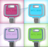 Key Blank w/Nylon Head-MTL™800 (50 Per Box / Per Color ) (Please Specify Color)