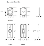 Rocky Mountain Bordeaux Entry Set 2 1/2″ x 6″