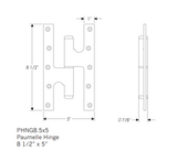 Rocky Mountain Paumelle Hinges 6 1/8″