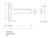 Rocky Mountain Strap Hinge 12″