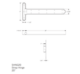 Rocky Mountain Strap Hinge 20″