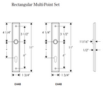 Rocky Mountain Rectangular Multi-Point Entry Set – 1 3/4″ x 11″