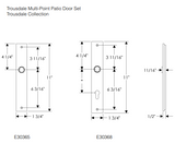 Rocky Mountain Trousdale Multi-Point Entry Set – 1 3/4″ x 11″