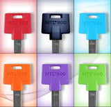 Key Blank w/ Custom Molded Nylon Head (specify color) - MTL™600 (Interactive®+)