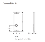 Rocky Mountain Designer Patio Set 3″ x 8″