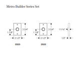 Rocky Mountain Metro Builders Series Set – 2 1/2″ x 3 3/4″