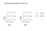 Rocky Mountain Rectangular Builders Series Set – 2 1/2″ x 3 3/4″