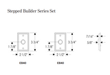 Rocky Mountain Stepped Builders Series Set – 2 1/2″ x 3 3/4″
