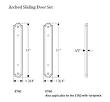 Rocky Mountain Arched Patio Sliding Door Set – 1 3/4″ x 11″