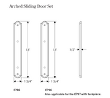 Rocky Mountain Arched Patio Sliding Door Set – 1 3/4″ x 13″