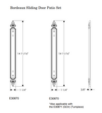 Rocky Mountain Bordeaux Sliding Door Set – 1 1/4″ x 14 11/16″
