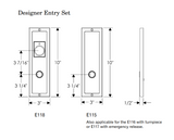 Rocky Mountain Flute Entry Set 3″ x 10″