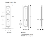 Rocky Mountain Mack Entry Set 2 1/2″ x 10″