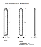 Rocky Mountain Corbel Arched Patio Sliding Door set – 2″ x 14″