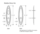 Rocky Mountain Maddox Entry Set 3″ x 12 1/2″