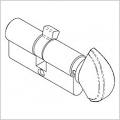 HOPPE Euro Profile Full Cylinder Key/Knob 31.5/50.5mm 90° Turn - Matte Black - 5 Pin