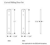 Rocky Mountain Curved Patio Sliding Door Set – 1 3/4″ x 11″