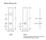 Rocky Mountain Metro Entry Set 2 1/2″ x 13″ (5 1/2″ C-C)