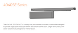 LCN 4040SE SENTRONIC, Surface-Mounted Heavy Duty Fire/Life Safety Track Closer - Powder Coat Finish