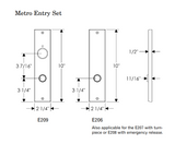 Rocky Mountain Metro Entry Set 2 1/4″ x 10″