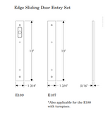 Rocky Mountain Edge Entry Sliding Door Set – 1 3/4″ x 13″