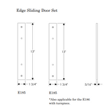 Rocky Mountain Edge Patio Sliding Door Set – 1 3/4″ x 13″
