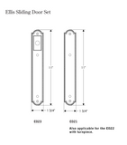 Rocky Mountain Ellis Entry Sliding Door Set – 1 3/4″ x 11″