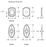 Rocky Mountain Oval Bordeaux Entry Set 2 1/2″ x 5 1/2″