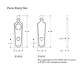 Rocky Mountain Paris Entry Set 2 1/2″ x 9 1/4″