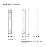 Rocky Mountain Mack Entry Sliding Door Set – 1 3/4″ x 13″