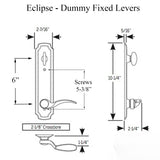 TRILENNIUM ECLIPSE HANDLE SET, FIXED DUMMY 6" PZ