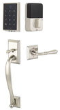Emtek Empowered 2 Touch Screen Entry Set with Franklin Grip, Key-Free Bluetooth