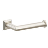 Emtek Modern Tubular Brass Single Post Paper Holder & Chamfered Square Rosette