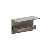 Emtek Chamfered Square Single Post Tissue Holder With Shelf