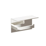 Emtek Chamfered Square Single Post Tissue Holder With Shelf