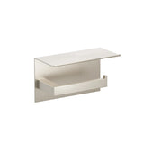 Emtek Chamfered Square Single Post Tissue Holder With Shelf