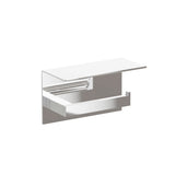 Emtek Chamfered Square Single Post Tissue Holder With Shelf