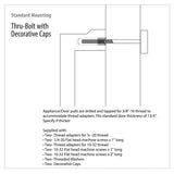 Emtek 8" Centers Door Pull with L-Square Stem and Knurled Bar