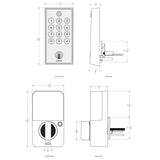 Emtek EMP23231 EMPowered 2 Touch Keyed Deadbolt, Keyed Bluetooth & Wi-Fi