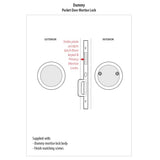 Emtek 2176 Dummy Pocket Door Mortise Lock