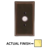 Emtek 2403 Brass Rectangular Door Bell Cover