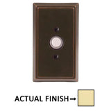 Emtek 2403 Brass Rectangular Door Bell Cover