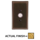 Emtek 2403 Brass Rectangular Door Bell Cover