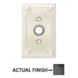 Emtek 2451 Brass Arts & Crafts Door Bell Cover