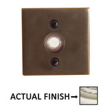 Emtek 2459 Brass Square Door Bell Cover
